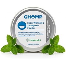 Chomp Nano Hydroxyapatite Toothpaste Powder Peppermint | Fluoride-Free Tooth Powder, Plastic-Free, Enamel-Friendly Oral Care