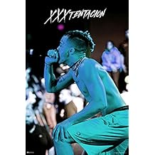 tentacion Poster Concert Blue  Tentacion Rapper Posters Rap Merch 17 Album Music Cool Wall Art Print Poster 12x18