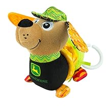 لعبة Lamaze John Deere Corn E Dogg Car Sat and Stroller - ألعاب تعليق الأطفال الناعمة - ألعاب تجعيد الأطفال ذات الألوان عالية التباين - ألعاب سفر الأطفال الأعمار من 0 أشهر وما فوق