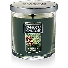 Yankee Candle Balsam & Cedar Scented، Classic 7oz Small Tumbler Single Wick Candle، Over 35 Hours of Burn Time