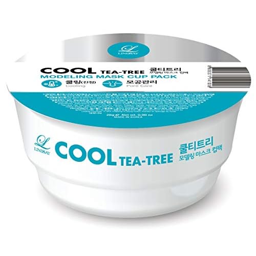 Lindsay Cool Tea Tree Rubber Modelling Mask | Natural Korean Water Rubber Mask | Chemical Free | Clean Beauty
