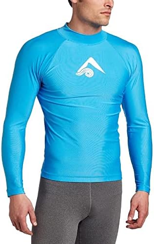 Kanu Surf Platinum Rashguard UPF 50 + قمصان السباحة ذات الأكمام الطويلة لحماية الرجال - Premium Rash Guard للرجال