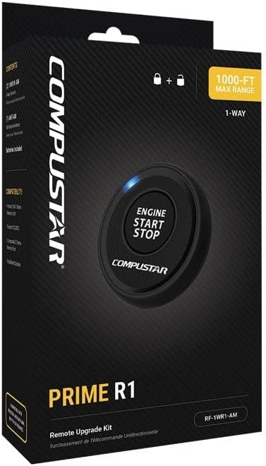 Compustar Prime R1 RF-1WR1-AM 1 -Way، 1000 & # 39؛ مجموعة أدوات التحكم عن بعد - أضف أجهزة التحكم عن بعد