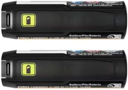FVB03-FVB03 Fits For RYOBI USB Lithium 3.0 Ah Lithium-Ion Rechargeable Battery (2-Pack)