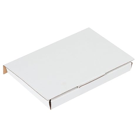 BoxesFast Die Cut DVD Mailers، 7 5/8 x 5 7/16 x 11/16 بوصة، عبوة أعمال صغيرة من قطعة واحدة، صناديق شحن سائبة 50 عبوة | كرتون، هدية، تخزين، صناديق مموجة صغيرة،
