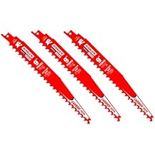 Diablo Demo Demon Carbide Tiprocating Saw Blades for Pruning and Clean Wood - Carbide Tooth Design - 9 "Length، 3 TPI، 3-Pack - DS0903CP3