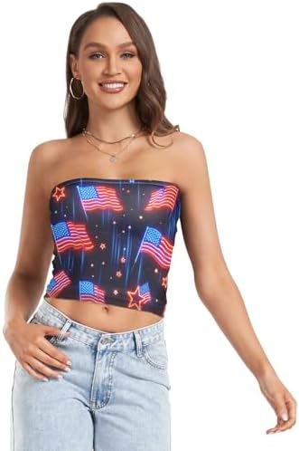 Sexy Crop Tops for Women Tight Bandeau Bra Top Tube Shirt for Lady Surgery