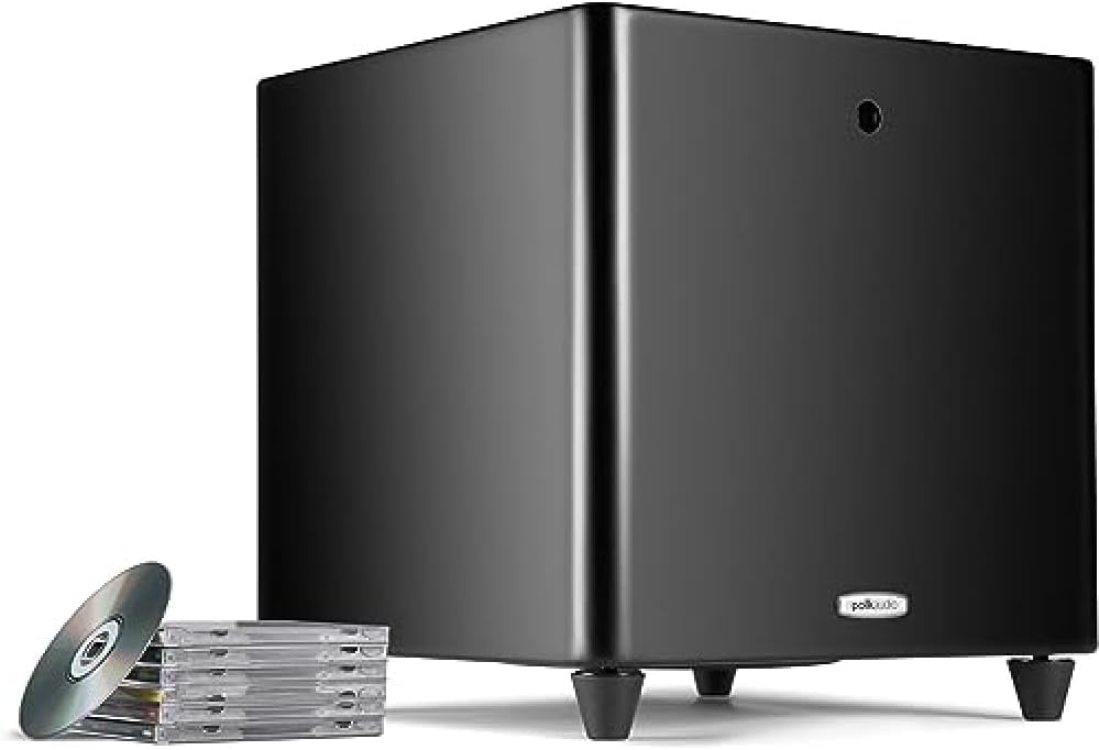Polk Audio DSWPRO 550WI مضخم صوت 10 بوصة يعمل بالطاقة | بقوة 200 واط أمبير | خيارات التنسيب المتعددة ، يمكن وضعها داخل الخزائن | سهولة التكامل مع أنظمة المسرح المنزلي | الوضع الليلي