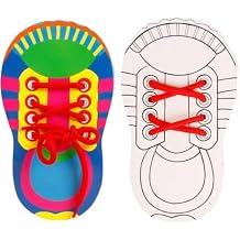 2 Pcs Shoes Tie Practice,Fillable Shoelace Threading Lacing Tool Tie Shoes, Shoe Tying Practice