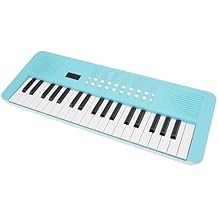 37 Key Electronic Digital Piano Keyboard, 200 Tones, Multifunctional with Recording, USB and Battery Power, Portable Design for Beginners and Composers (Blue)