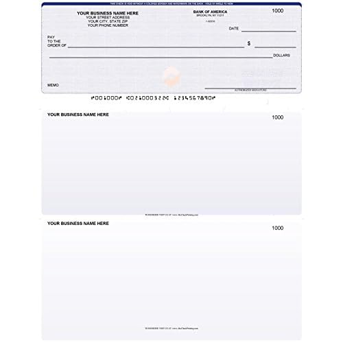 ABC الكمبيوتر الشيكات متوافق wQuick الكتب، الشيكات على أعلى، الكتان الأزرق 500 ورقة