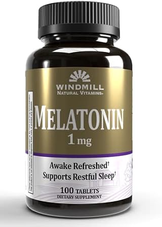 Windmill- Melatonin, 1mg, 100 Tablets (Pack 1)