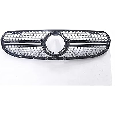 Car Front Grille Grill For 2020-2023 Mercedes Benz W253 GLC250 GLC300 GLC350 Silver Black