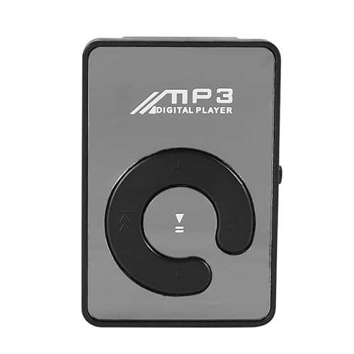 مرآة كليب USB الرقمية Mp3 مشغل الموسيقى دعم 8 GB SD TF بطاقة الأسود