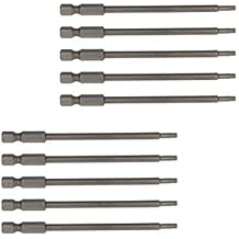 Utoolmart Torx Screwdriver Bits ، 1/4 بوصة Hex Shank Screwdriver Bits ، T15 Magnetic Security Tamper Proof Bit ، S2 Steel Torx Head Screw Driver Bit ، 100mm Length ، for Repair Work ، 10 Pcs