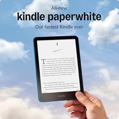 مجموعة Amazon Kindle Paperwhite: تتضمن Amazon Kindle Paperwhite بسعة 16 جيجابايت | Jade، غطاء جلدي نباتي | Jade، محول طاقة