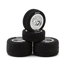 عجلات وإطارات سبرينت 1/18 باللون الفضي الكرومي (4) من FR/RR Tires & Wheels