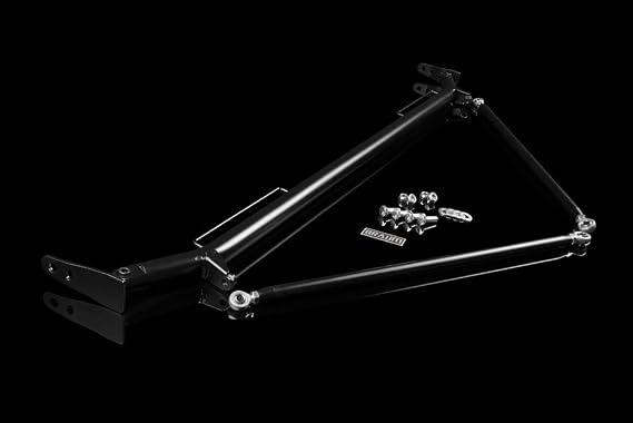 Braum Racing Harness Bar Kit Black Satin لعام 2005-2014 Ford Mustang BRHB-52BM