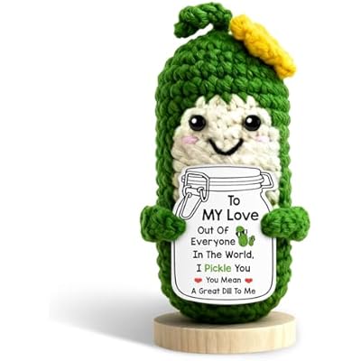 Romantic Gifts for Him Her Boyfriend Husband Sexy Gifts for Men Women, Emotional Crochet Support Pickle Romantic Anniversary Valentines Day Naughty Gift for Couple