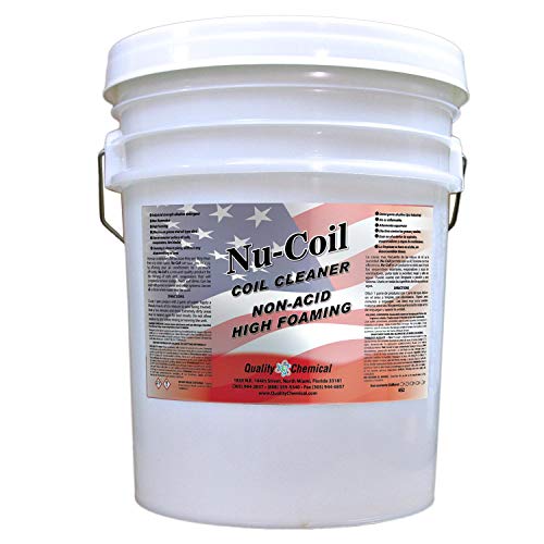 جودة عالية الجودة الكيميائية Nu-Coil المهنية الدرجة المركزة مكيف الهواء القلوية المكثف لفائف المنظف - 5 غالون سطل   