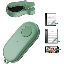 التحكم عن بعد الصفحة تيرنر لأوقد Paperwhite الواحة كوبو eReaders، Kindle نقرة الصفحة تيرنر الملحقات للآيفون، iPad، أقراص الروبوت قراءة الروايات، تسجيل فيديو الكاميرا & مصراع سيلفي (أخضر)