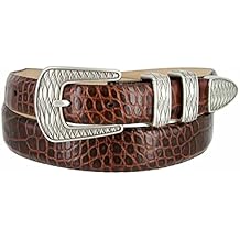 BS8155 _ حقيقي كامل الحبوب جلد البقر مصمم اللباس حزام،1-1/8 "(30 مم) تفتق إلى 1"(25 مم) واسعة