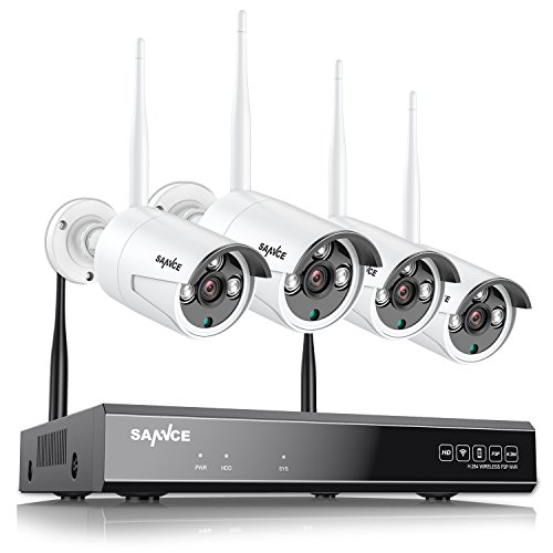 SANNCE 1-Pack 720P Security Bullet Camera IP66 Weatherproof Day Night Vision