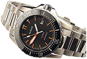 Whatswatch 43mm Parnis قرص أسود زجاج ياقوتي مقاوم للماء 200 متر ساعة غوص رجالي أوتوماتيكية PA-01120