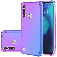 Case for Moto G8 Power Lite Case, Motorola G8 Power Lite XT2055-2 Cute Case, Gradient Slim Anti Scratch TPU Phone Cover Shockproof Protective Case for Motorola Moto G8 Power Lite (Purple/Blue)