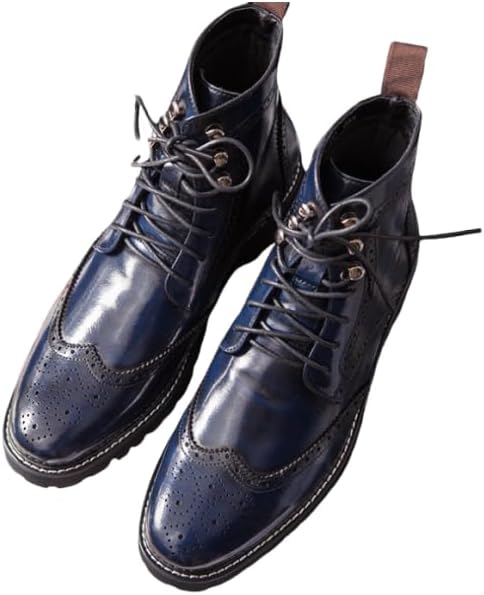 Men's Boots, Motorcycle Men's Boots Fashion Men's Mid-Cut Boots.Knight Boots.Riding Boots