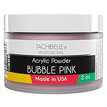 Tachibelle Professional Acrylic Nail System مسحوق أكريليك ، 2 أوقية. صنع في الولايات المتحدة الأمريكية. تستخدم في صالونات احترافية. (الوردي الطبيعي 2 أوقية)