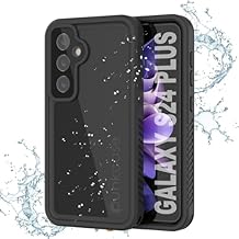 حقيبة Punkcase لجهاز Galaxy S24+ Plus مقاوم للماء [سلسلة StudStar] [ملاءمة بسيطة] [معتمد من IP68] [مقاوم للصدمات] [مقاوم للأوساخ] [مقاوم للثلوج] غطاء درع لجهاز Galaxy S24+ Plus 5G (6.7 بوصة) (2024) [أسود]