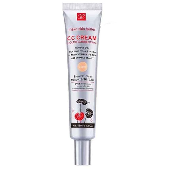 كريم CC لتصحيح اللون مع SPF 25 ، أساس التغطية خفيفة الوزن ، مصل مرطب ، حتى مكياج نغمة البشرة والعناية بالبشرة ، تعزيز الإشعاع ، تحسين نسيج البشرة ، تجنب أضرار الشمس (LightLight ، 1PCS)