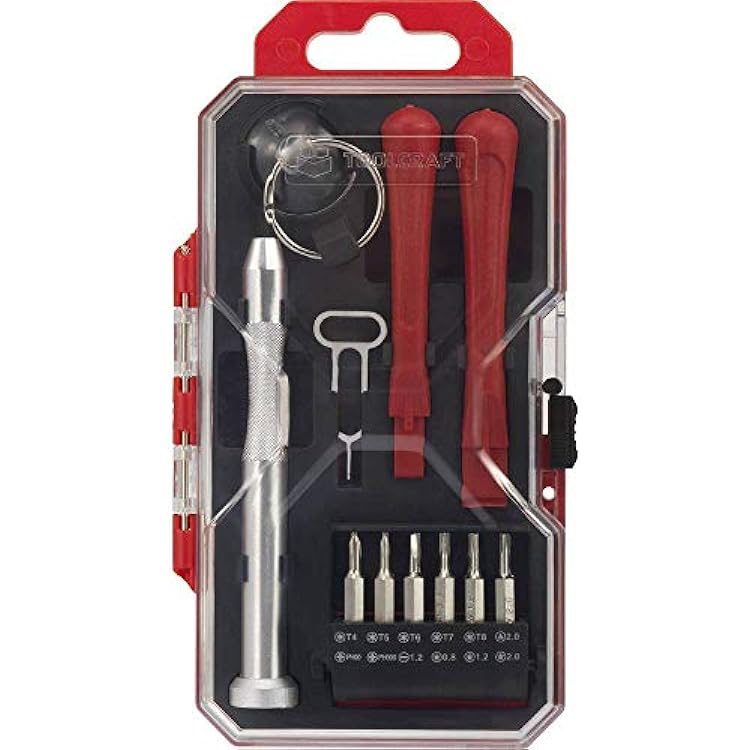 طقم إصلاح Toolcraft 1599702 17 قطعة، L x B x H 154 x 23 x 84 مم