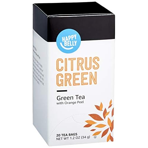 Amazon Brand - أكياس شاي أخضر فاتنة من الحمضيات ، 20 Count