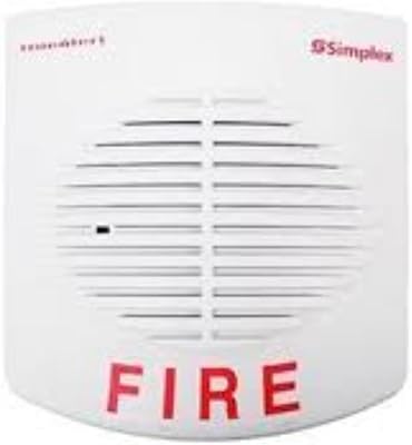 Simplex 4905-9989 Horn Speaker TrueAlert Cover ، أبيض