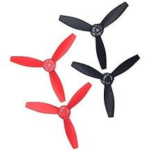Anbee 4pcs مراوح بلاستيكية الدعائم الدوار للببغاء Bebop 2 طائرة بدون طيار Quadcopter ، أسود وأحمر