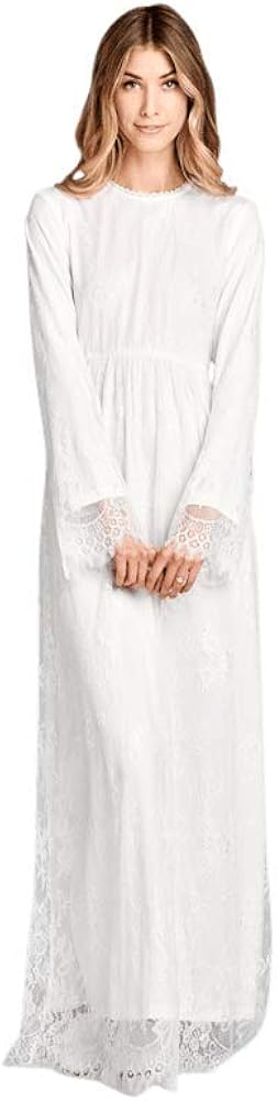 chinese dress ladies Palm Springs Lace Overlay Maxi Dress White Selfie Leslie
