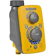 HOZELOCK - وحدة تحكم في مستشعر مؤقت الري بالإضافة إلى: الري التلقائي والسهل باستخدام مستشعر الضوء ، الري القابل للتعديل عند شروق الشمس و / أو الغروب ، وظيفة الري اليدوي [ 2214 0000 ]