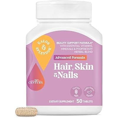 21st Century Hair, Skin and Nails Tablets, Advanced Formula, 50 Count