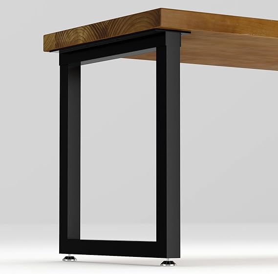 TIEOU Metal Table Legs Heavy Duty Metal Desk Legs 28 Inch Height Industrial Black Table Legs,Dining Table Legs,Modern Table Legs