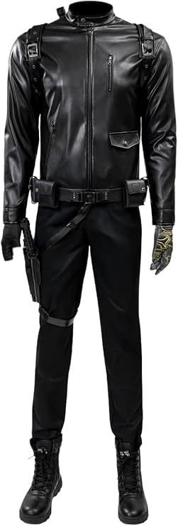 Winter Soldier Bucky Barnes Cosplay Costume Coat Adult Men Halloween Cosplay Outfits