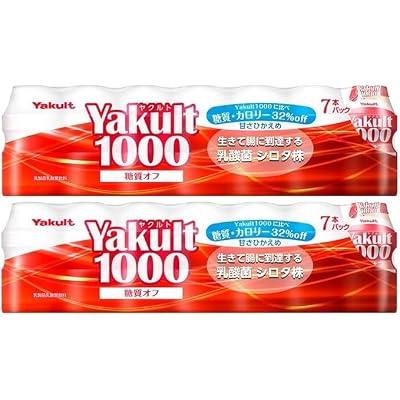 Yakul Y1000 Lactic Acid Beverage, 3.4 fl oz 100 ml x 7 Bottles, Calorie Off, 2 Packs, Lactic Acid Bacteria Script