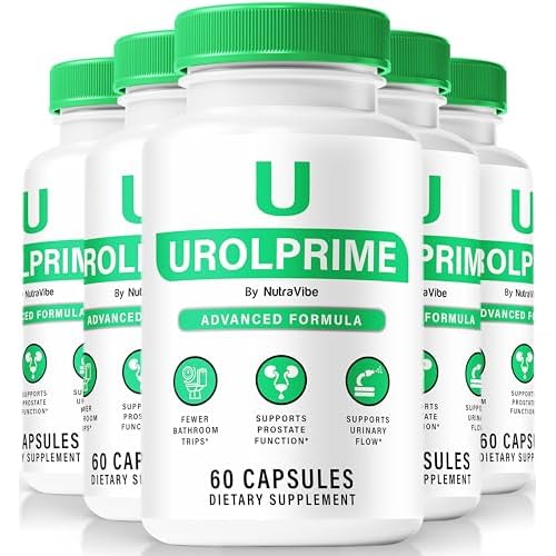 5 عبوات من حبوب UrolPrime، كبسولات Urol Prime الرسمية لدعم صحة البروستاتا ومستوى الطاقة والرفاهية العامة، كبسولات UrolPrime المتميزة للرجال، مراجعة الباستيلا 300 كبسولة