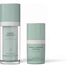Marini SkinSolutions Luminate Face Lotion (1 fl oz) + Eye Gel (0.5 fl oz) - Skin Care for Discoloration, Hyperpigmentation & Dark Circles