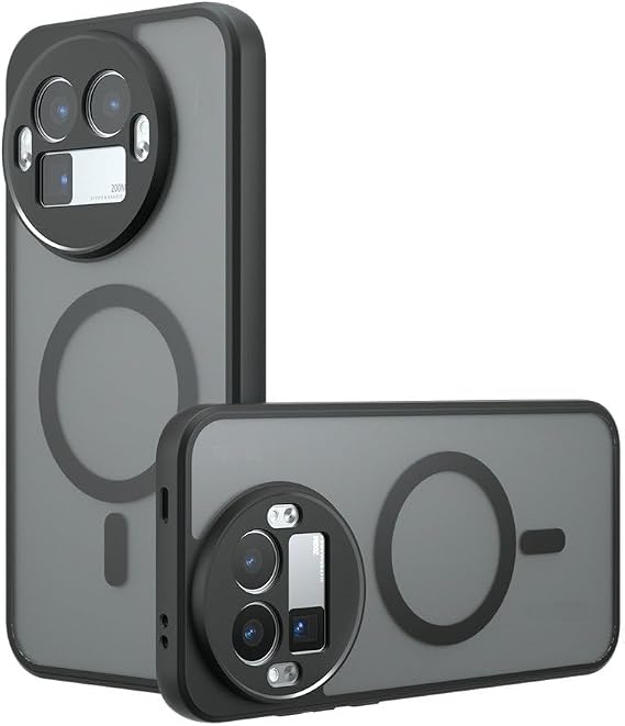 Compatible with Realme GT8 Pro Case Cover,Compatible with MagSafe,Compatible with Realme GT 8 Pro Built-in Magnetic Anti-Shock Cell Phone Case Black