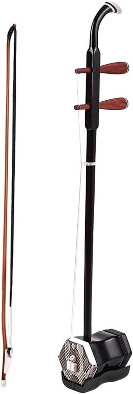 Solidwood Erhu Chinese 2-string Fiddle Stringed Musical Instrument with Case for Erhu Lover Professional erhu