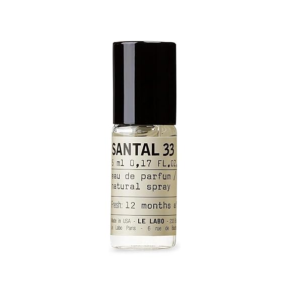 بخاخ Le Labo Santal 33 Eau de Parfum 0.17 أونصة سائلة/5 مل غير معبأ