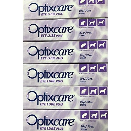 OptixCare Eye Lube Plus 6 عبوة من أنابيب 20 جم لخيول القطط
