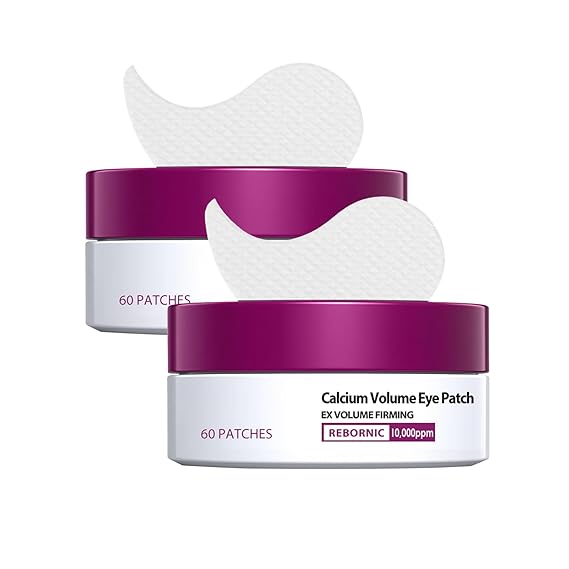 Eye patches, Calcium Volume Eye Patch,Peptide collagen hydrogel eye masks, Retinol Eye Patches,specially designed for puffy eyes and dark circles 60 PCS (2 Pcs)